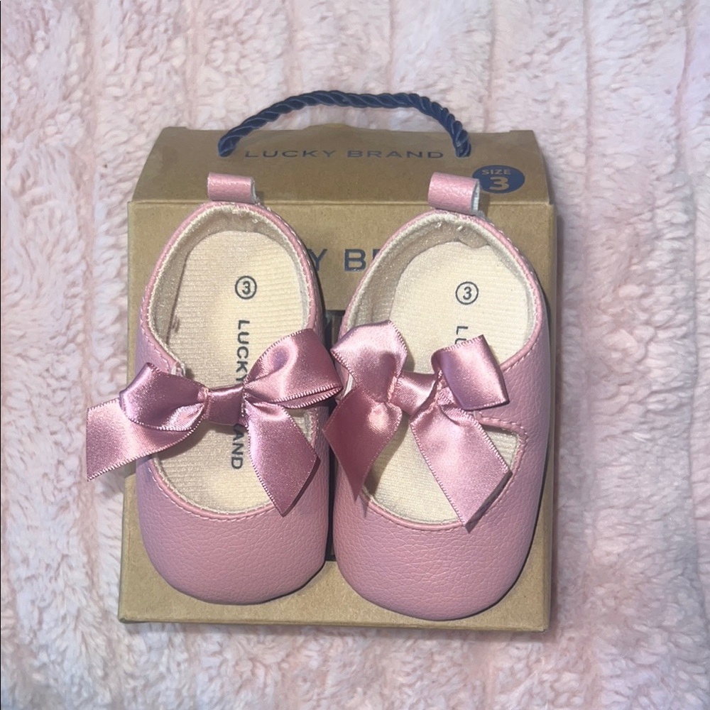 Lucky Brand Blush Pink Baby Shoes